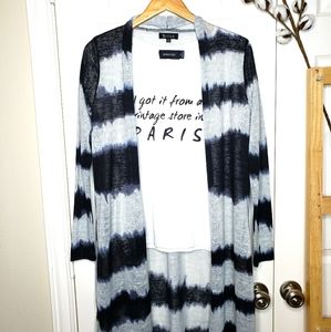 Dip dye lightweight duster